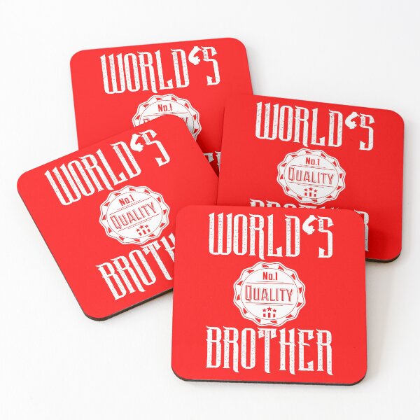 Item preview, World's no 1 Brother (red background) designed and sold by ibijin.