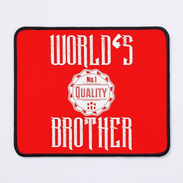 Item preview, World's no 1 Brother (red background) designed and sold by ibijin.