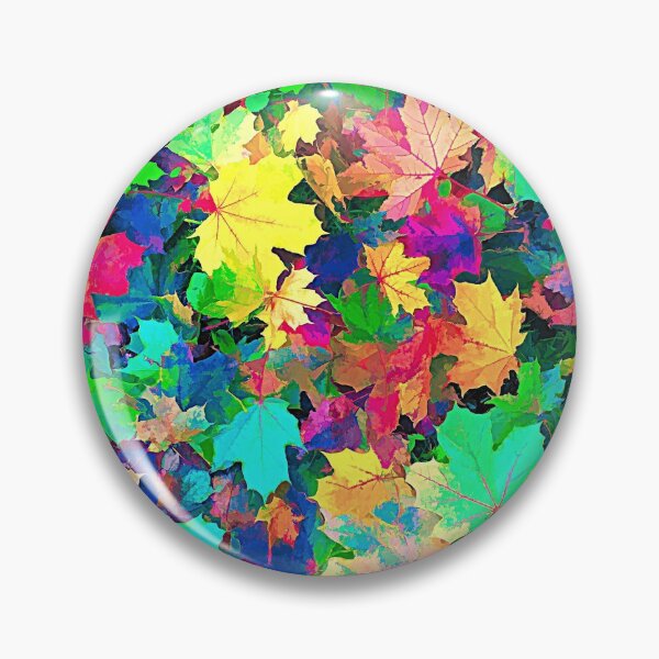 Item preview, Autumn Leaves Detail Pattern bright,vibrant,Fluorescent designed and sold by cutecrazytshirt.