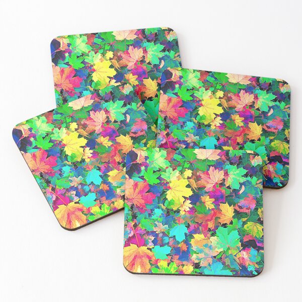 Item preview, Autumn Leaves Detail Pattern bright,vibrant,Fluorescent designed and sold by cutecrazytshirt.