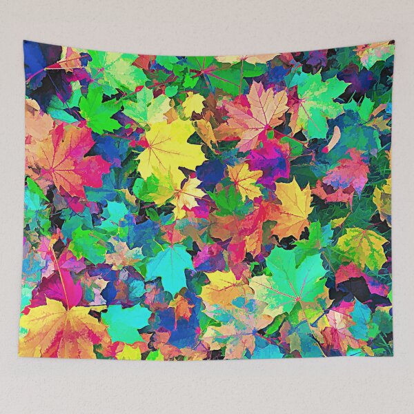 Item preview, Autumn Leaves Detail Pattern bright,vibrant,Fluorescent designed and sold by cutecrazytshirt.