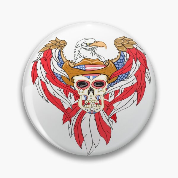 Item preview, Eagle And Cowboy Sugar Skull designed and sold by J-CCreations.