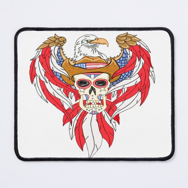 Item preview, Eagle And Cowboy Sugar Skull designed and sold by J-CCreations.