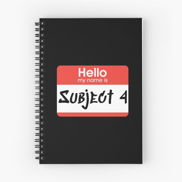 Item preview, my name is Subject 4 863 design designed and sold by YOStudios.