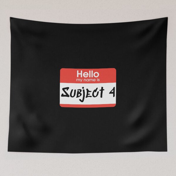 Item preview, my name is Subject 4 863 design designed and sold by YOStudios.