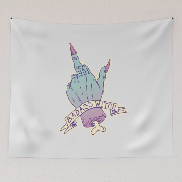Item preview, Badass Witch Hand Middle Finger Gothic Spooky designed and sold by Kribis.