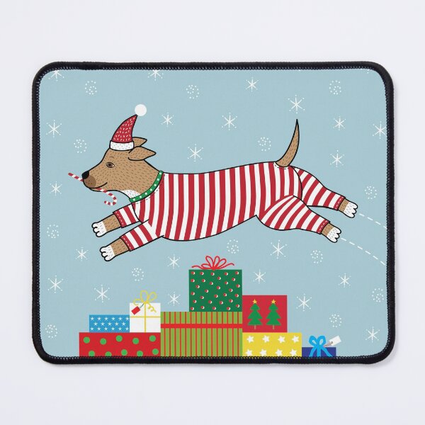 Item preview, Happy Santa Dog designed and sold by dreamingdogs.