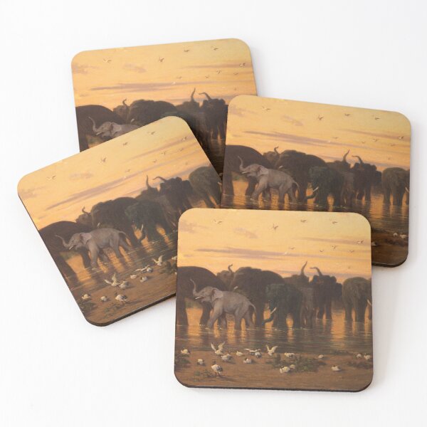 Item preview, African Elephants 2 by Charles-Emile de Tournemine designed and sold by Amanda1775.