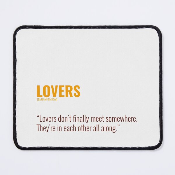 Item preview, Djalâl ad Dîn Rûmî Quotes About Lovers designed and sold by Studio TANFF.