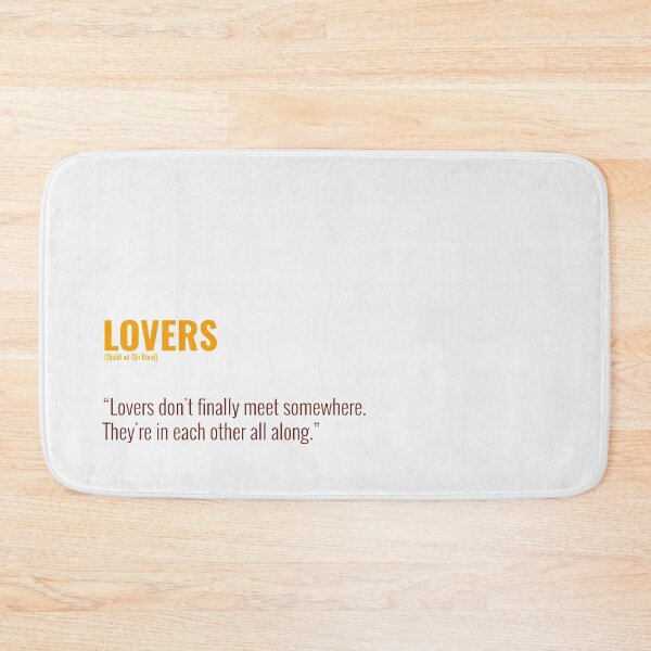 Item preview, Djalâl ad Dîn Rûmî Quotes About Lovers designed and sold by Studio TANFF.