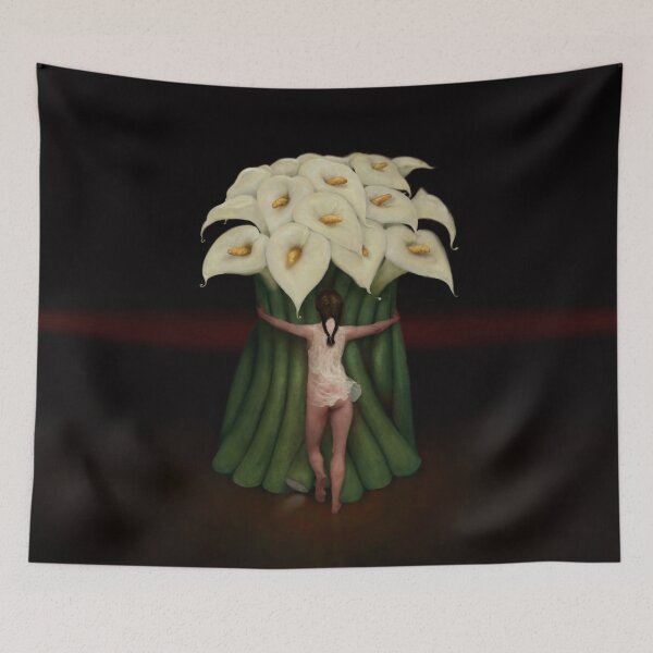 Item preview, Lily, Painting of a Girl holding bouquet of calla lilies designed and sold by Burton Gray.