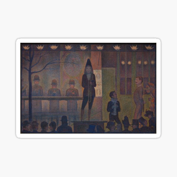 Vista previa del artículo con la obra «"Presentación de circo" de Seurat», diseñado y vendido por cheeseburgercat.