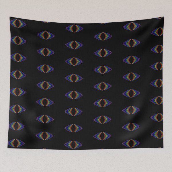 Item preview, multicolored abstraction in the form of an eye, on a white background designed and sold by vilma3000.