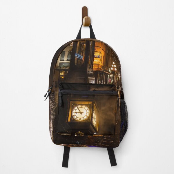 Item preview, Historic Steam Clock on a rainy vibrant night in Vancouver designed and sold by Ra5kar.