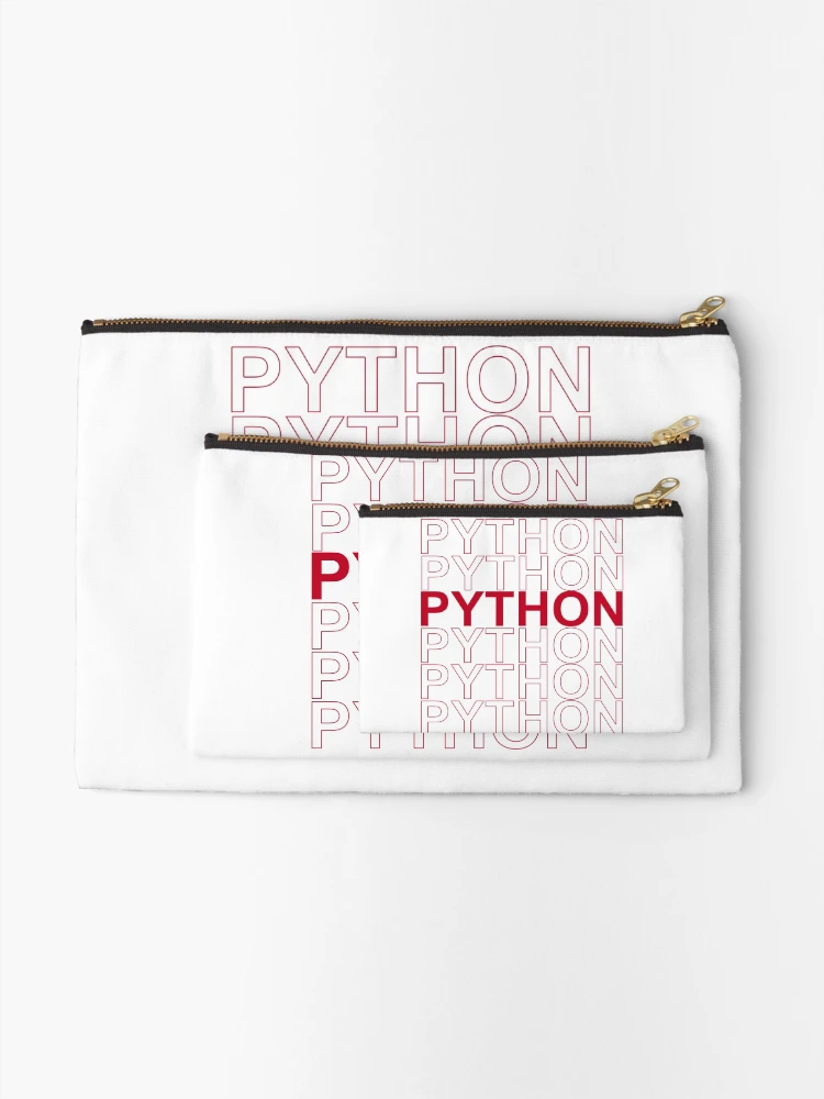 Thumbnail 2 of 4, Zipper Pouch, Python, Python, Python, Python, Python designed and sold by ienjoydogs.