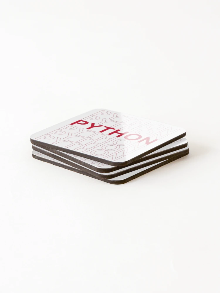 Thumbnail 4 of 5, Coasters (Set of 4), Python, Python, Python, Python, Python designed and sold by ienjoydogs.