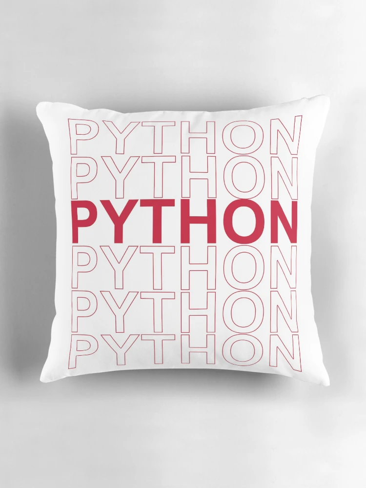 Thumbnail 3 of 4, Pillow, Python, Python, Python, Python, Python designed and sold by ienjoydogs.