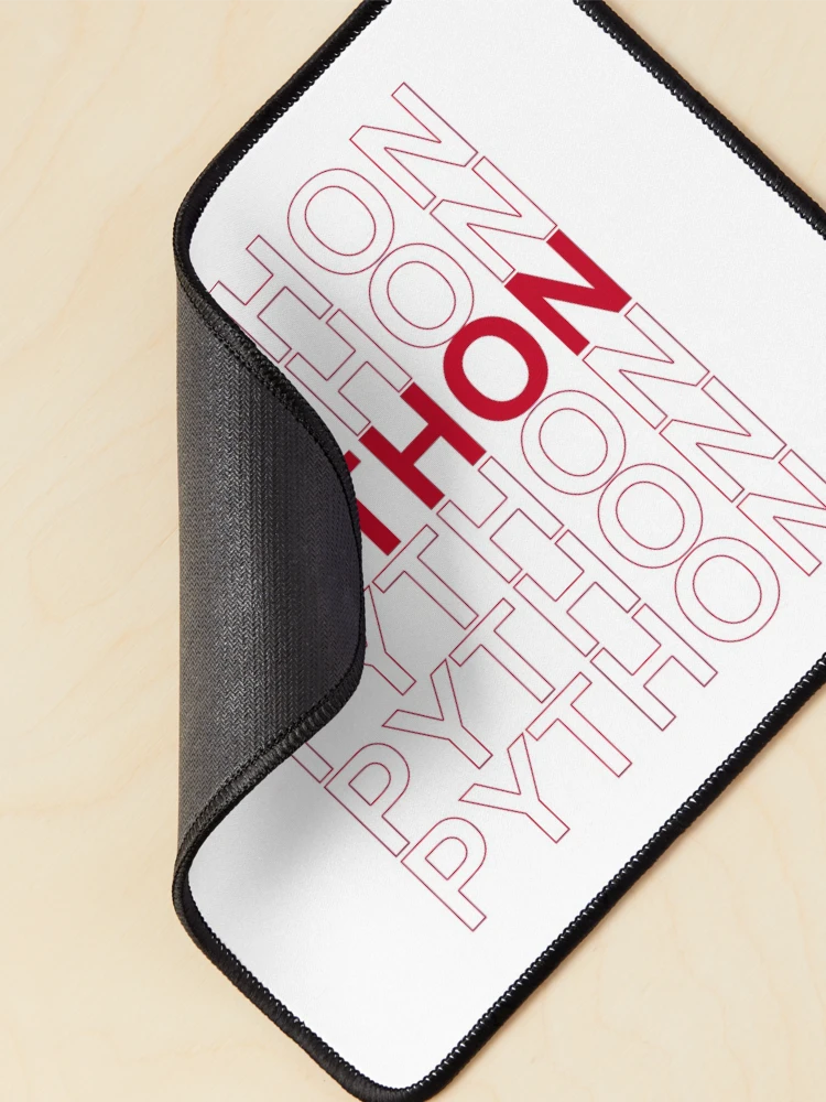 Thumbnail 2 of 5, Mouse Pad, Python, Python, Python, Python, Python designed and sold by ienjoydogs.