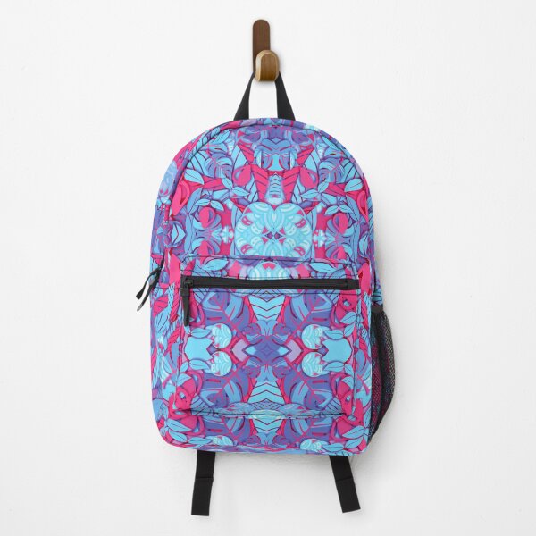 Item preview, Abstract Blue Purple Leaves colorful Ornamental Paper Cut Out pattern designed and sold by MyColorfulDream.