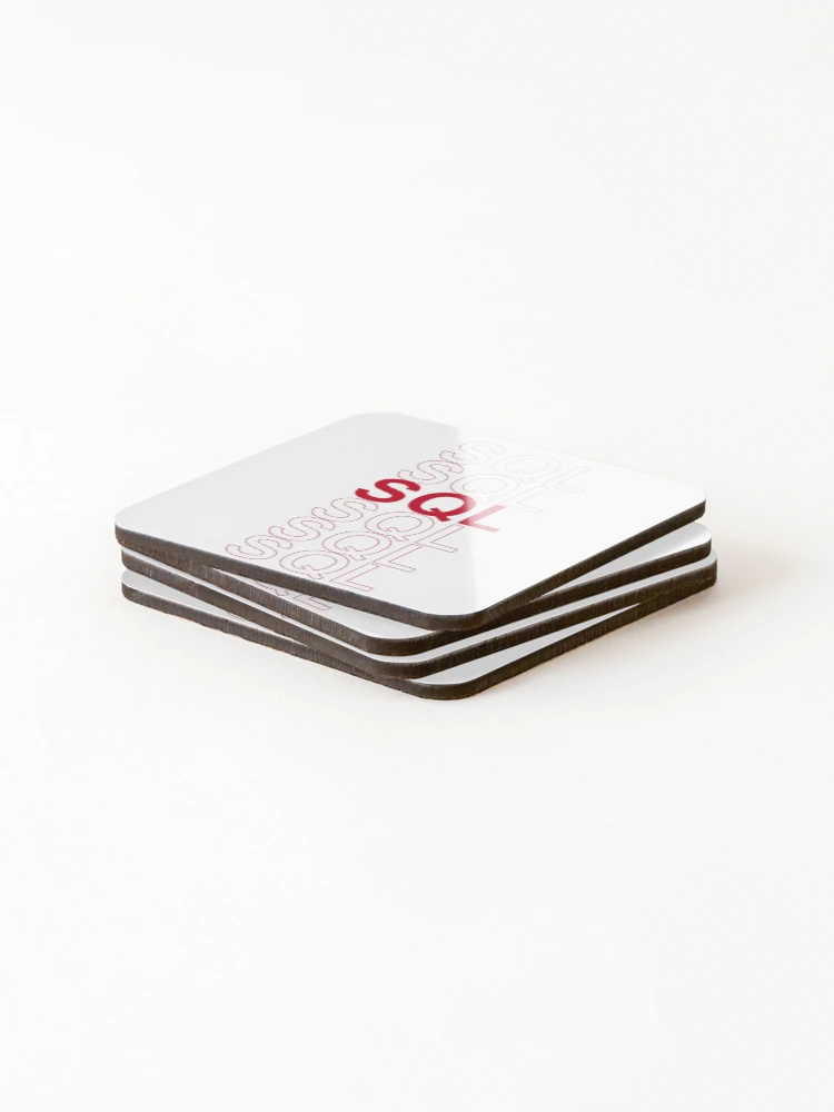 Thumbnail 4 of 5, Coasters (Set of 4), SQL, SQL, SQL, SQL designed and sold by ienjoydogs.