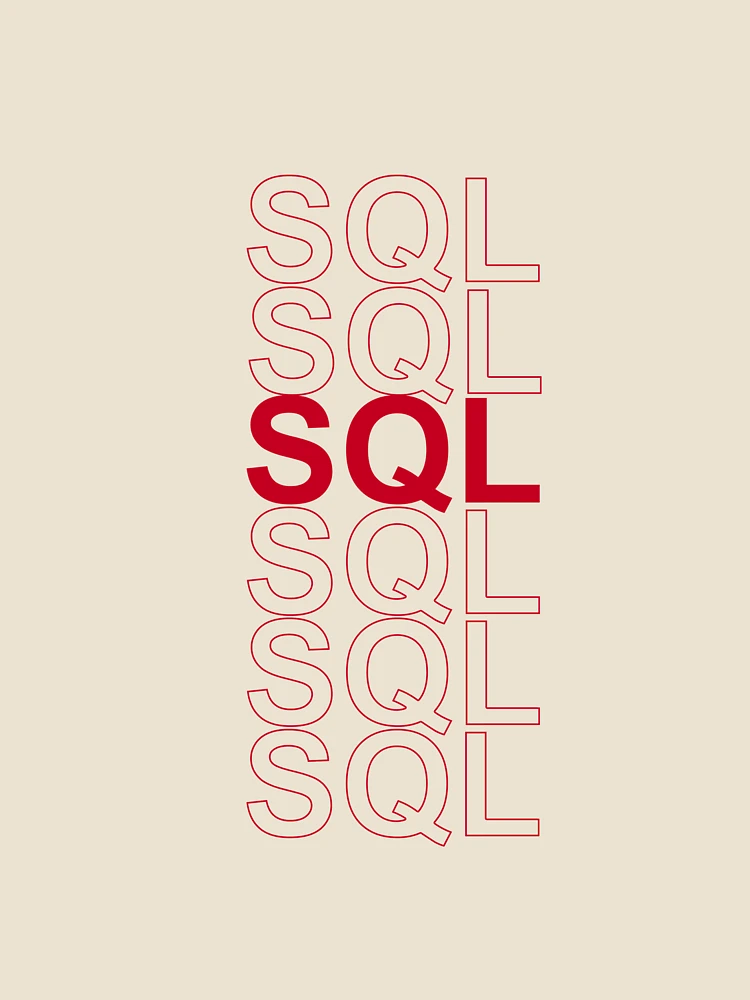 Thumbnail 4 von 4, Locker geschnittenes T-Shirt, SQL, SQL, SQL, SQL designt und verkauft von ienjoydogs.