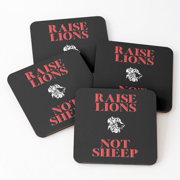 Item preview, Raise Lions Not Sheep Simple Powerful Graphic designed and sold by SandblockBass.