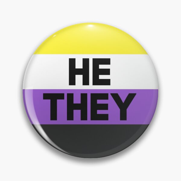 Item preview, He/They Pronouns Nonbinary Pride Flag designed and sold by kaleidoink designs.