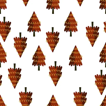 Artwork thumbnail, Christmas trees Pattern by RafaelLima7