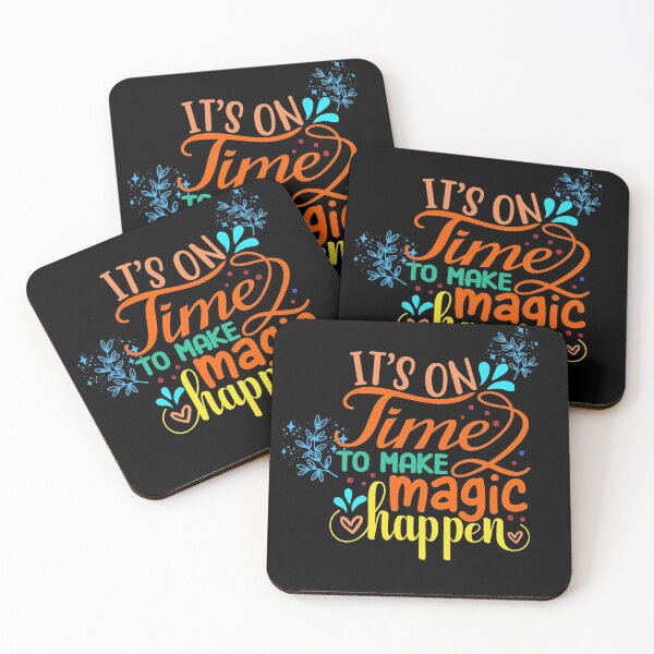 Item preview, it's on time to make magic happen designed and sold by Charming Doodles.