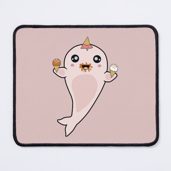 Item preview, Baby Narwhal eating ice cream designed and sold by SKdarealshop.