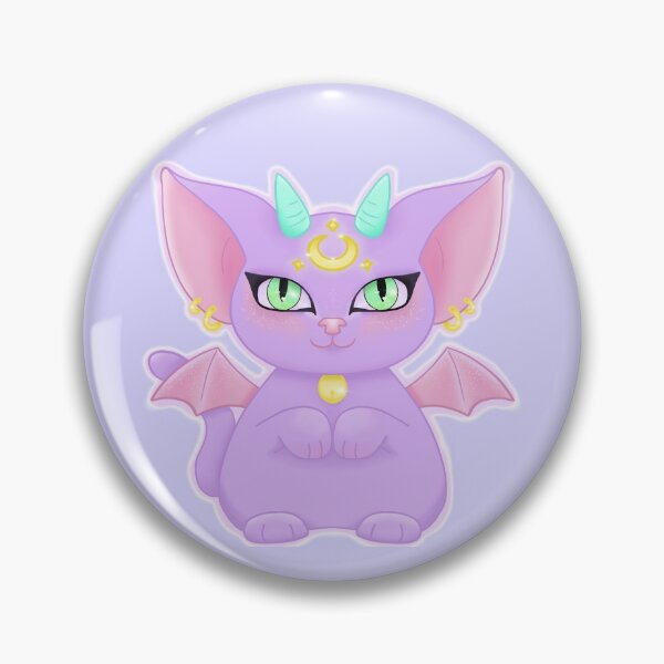 Item preview, Kawaii Pastel Demon Luna Cat designed and sold by ZombieCheshire.