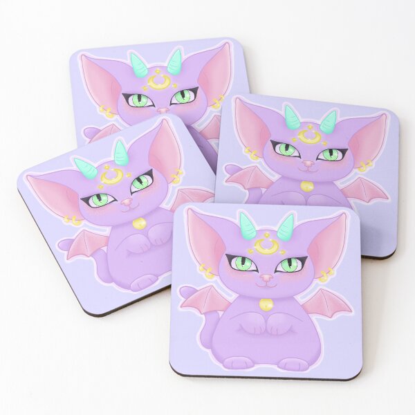 Item preview, Kawaii Pastel Demon Luna Cat designed and sold by ZombieCheshire.