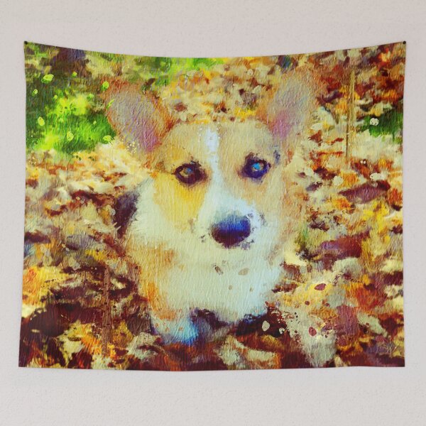 Item preview, Corgi Lovers Oil Painting  designed and sold by jcad216.
