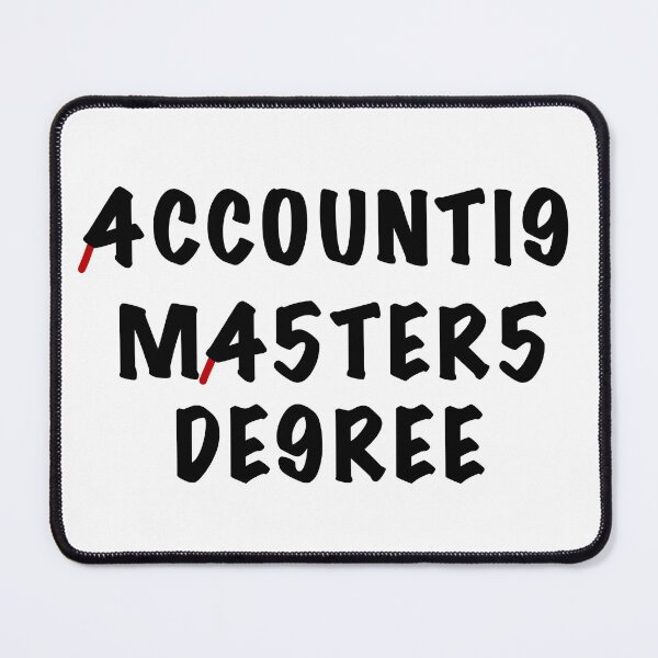 Item preview, Accounting masters degree designed and sold by Dinashop.