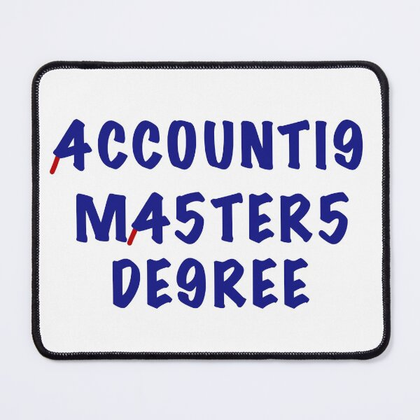Item preview, Accounting masters degree designed and sold by Dinashop.