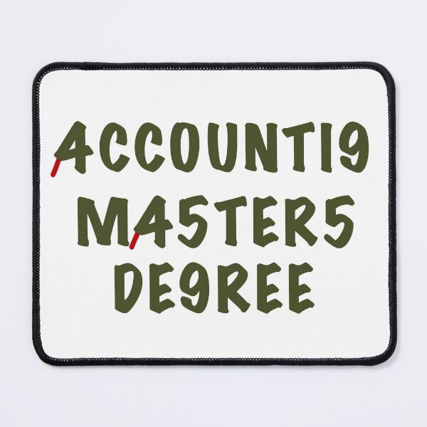 Item preview, Accounting masters degree designed and sold by Dinashop.