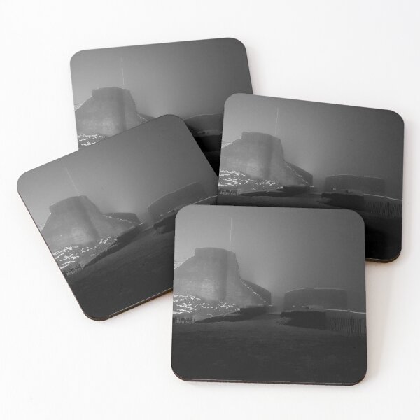 Item preview, Castle ruins on a winter night - Black and White designed and sold by KissaCollas.
