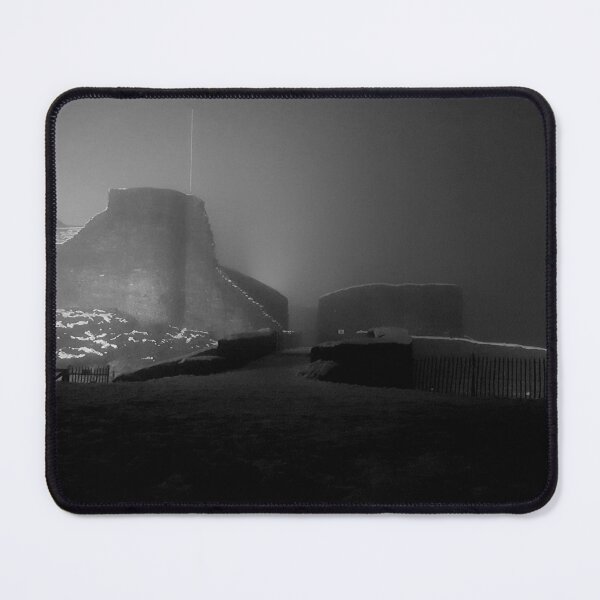 Item preview, Castle ruins on a winter night - Black and White designed and sold by KissaCollas.