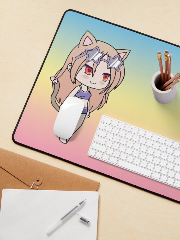 Gacha Life Cute Gacha Neko Girl Karin In Swimsuit Mouse Pad For Sale By Uwu Kitty Redbubble 