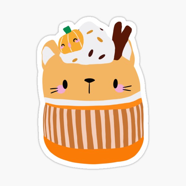 pumpkin spice latte cat squishmallow