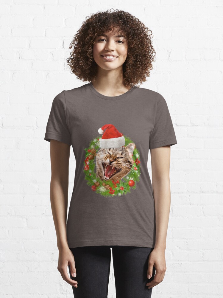 cat christmas t shirt uk