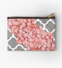 hydrangea and gray clover Studio Pouch