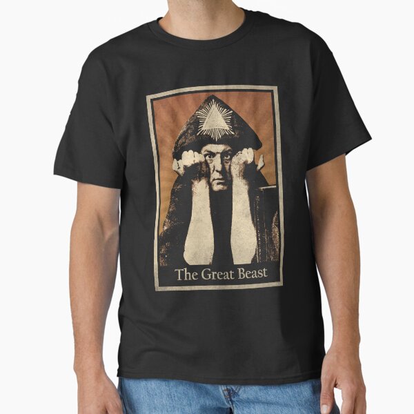 Vista previa del artículo con la obra «Aleister Crowley La Gran Bestia», diseñado y vendido por BennyBearProof.