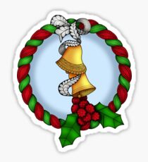 Pegatina Holly Wreath 2