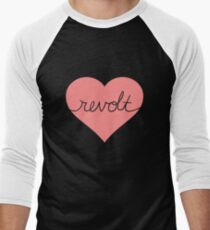 Camiseta ¾ estilo béisbol revuelta