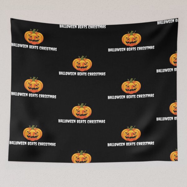 Item preview, Halloween beats Christmas - Halloween pumpkin design designed and sold by Witfulwisdom.