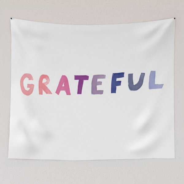 Item preview, Colorful "Grateful" - Pink, Purple, Peach, Lavender designed and sold by morgansgoods.