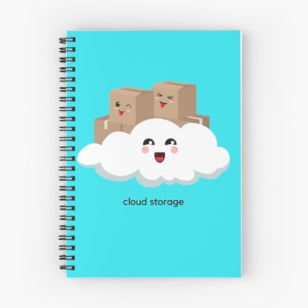 Item preview, Cloud Storage - cute cloud and cardboard box design designed and sold by sugarrosekitch.