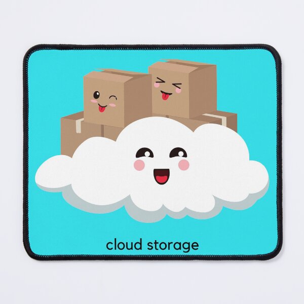 Item preview, Cloud Storage - cute cloud and cardboard box design designed and sold by sugarrosekitch.