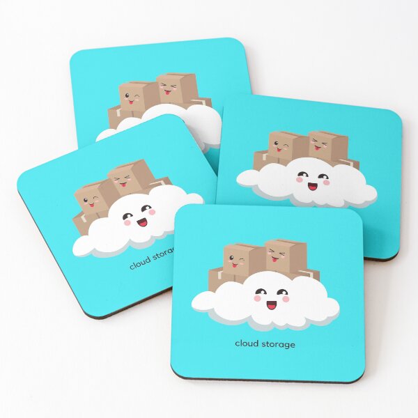 Item preview, Cloud Storage - cute cloud and cardboard box design designed and sold by sugarrosekitch.